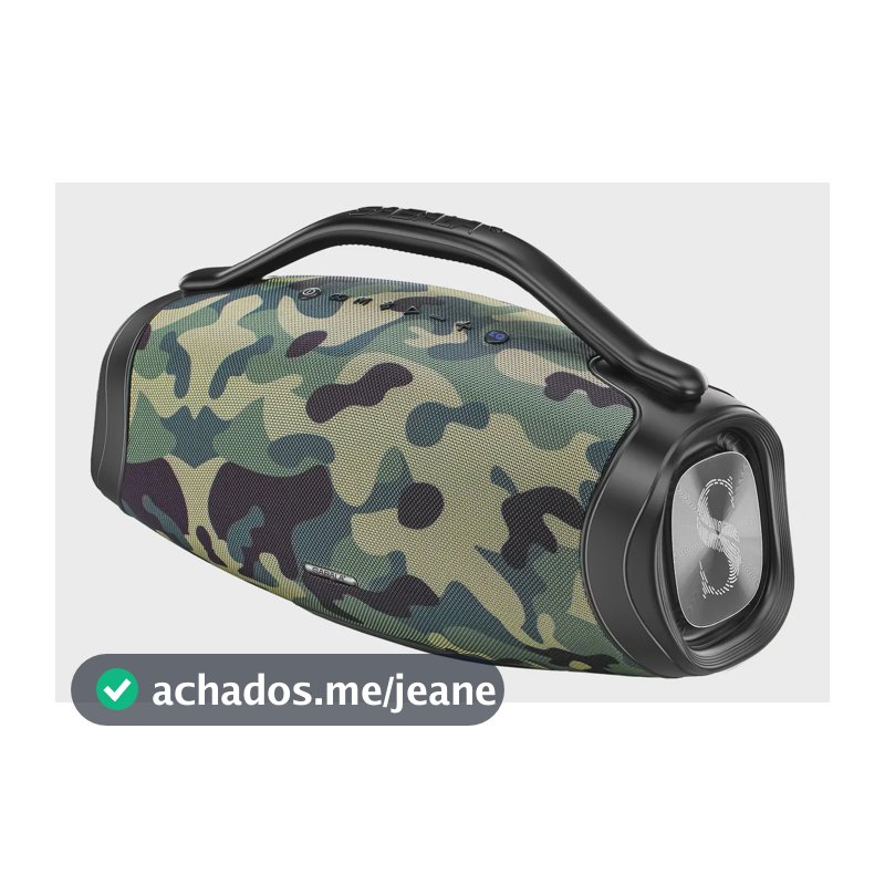 Caixa De Som Bluetooth 200w 39000mah Eq Ipx6 Sabala Dr-909 Cor Camuflagem