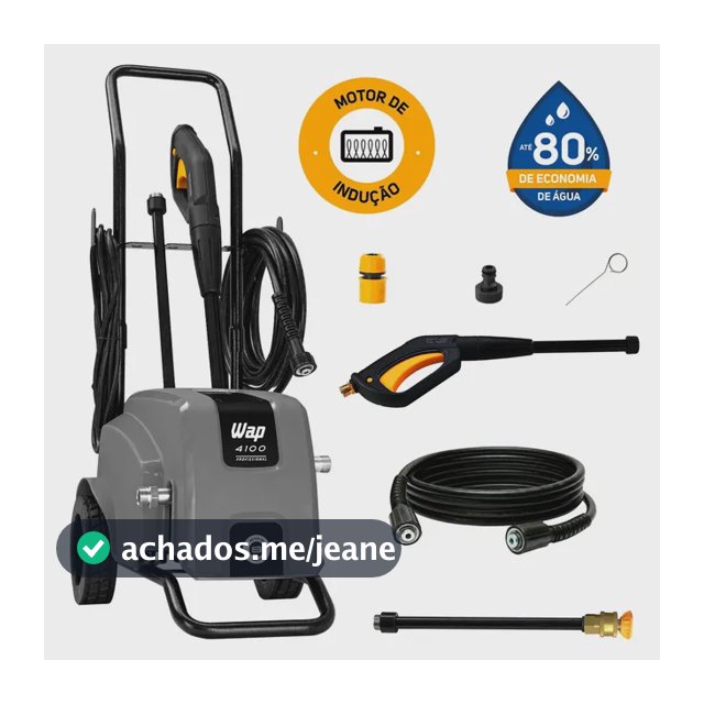 Lavadora De Alta Pressão Profissional Wap 4100 W2 500l/h Motor De Indução 2000psi 2200W 220V