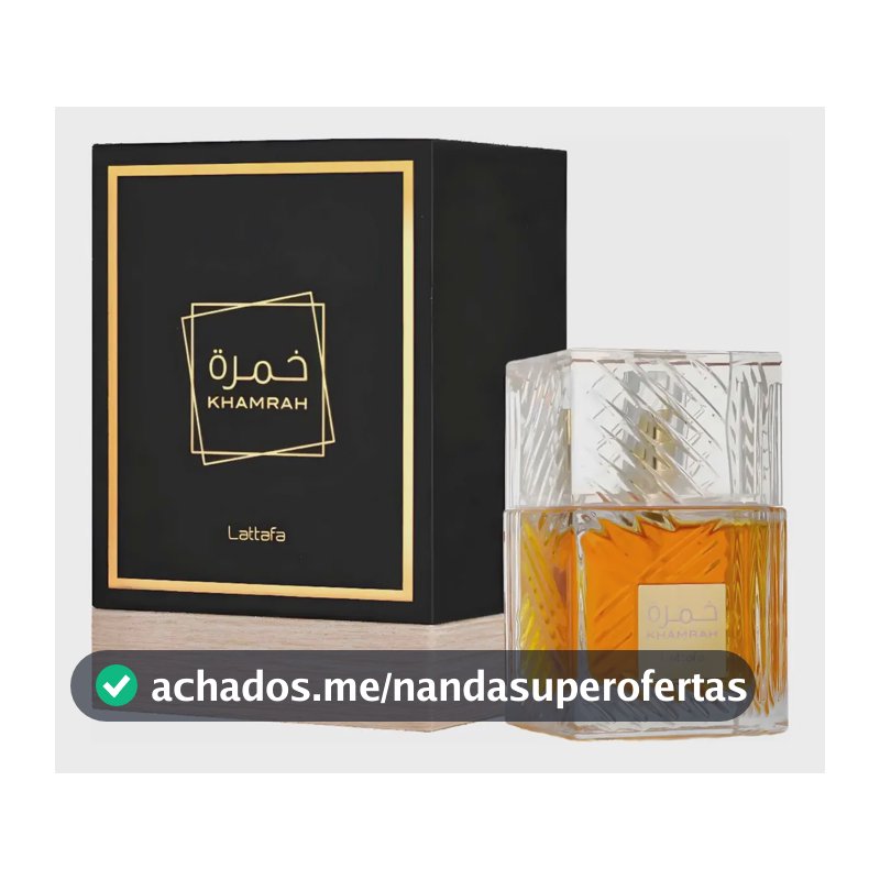 Perfume Khamrah De Lattafa Eau De Parfum 100 Ml Unisex Perfume Árabe Original