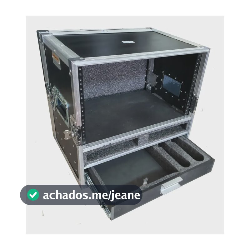 Flight Case Para Ui24 + 2u + 2 Bases Sem Fio + Gaveta Mics