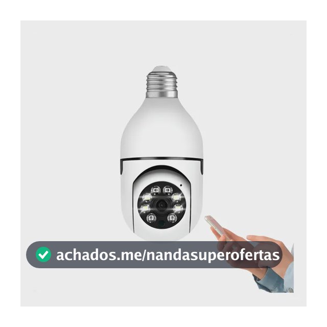 Camera Ip Inteligente Lampada Panoramica Yoosee Wifi Espiã Branco