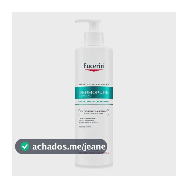 Eucerin Dermopure Gel Limpeza Antiacne 400g Ácido Salicílico Oleosa Dia/noite