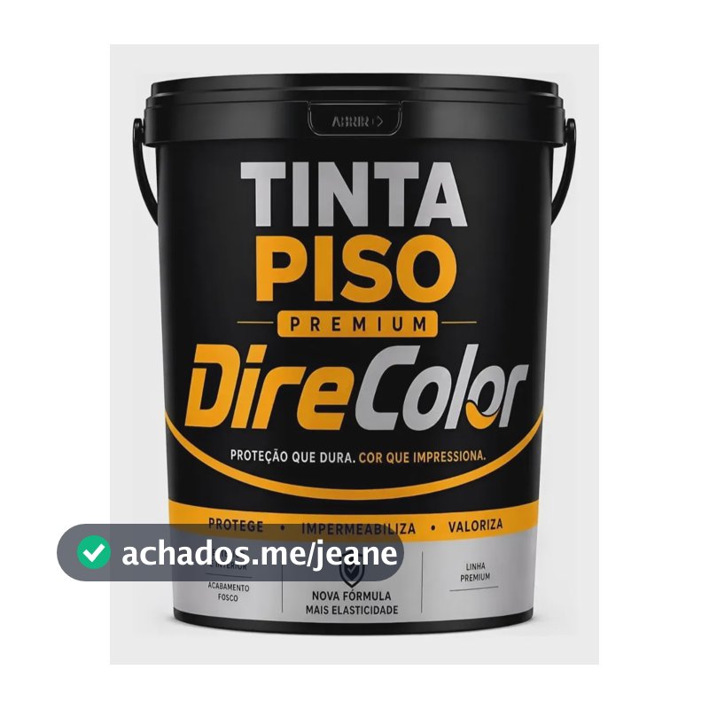 Tinta Piso Borracha 18kg Elastica Escoa Agua Tapa Fissuras Verde Makita Fosco