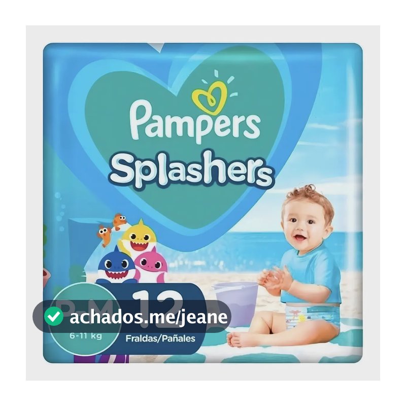 Fralda Pampers Splashers Para Praia Piscina Tamanhos M-g-xg Gênero Sem Gênero Tamanho Médio (m)