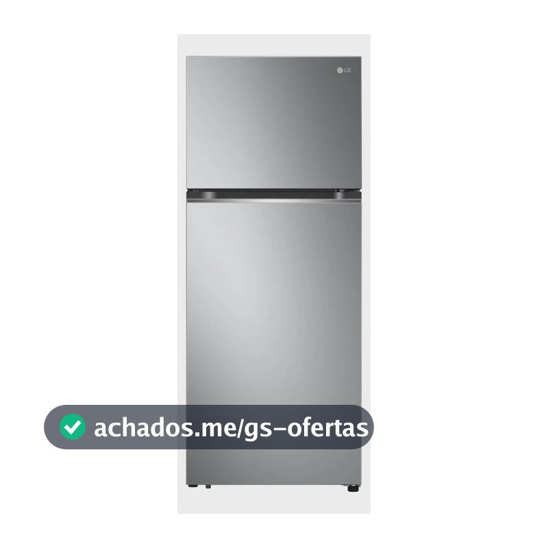 Geladeira LG Frost Free Inverter 395L Duplex Inox Look - 127V