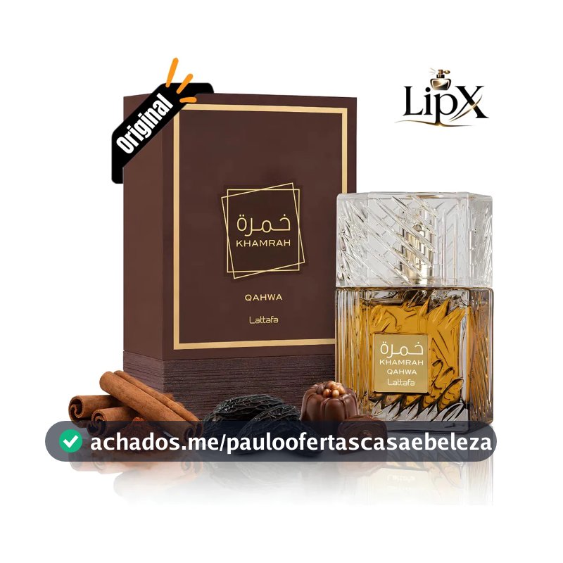 Perfume Arabe Khamrah Qahwa Unissex 100ML Com Nf