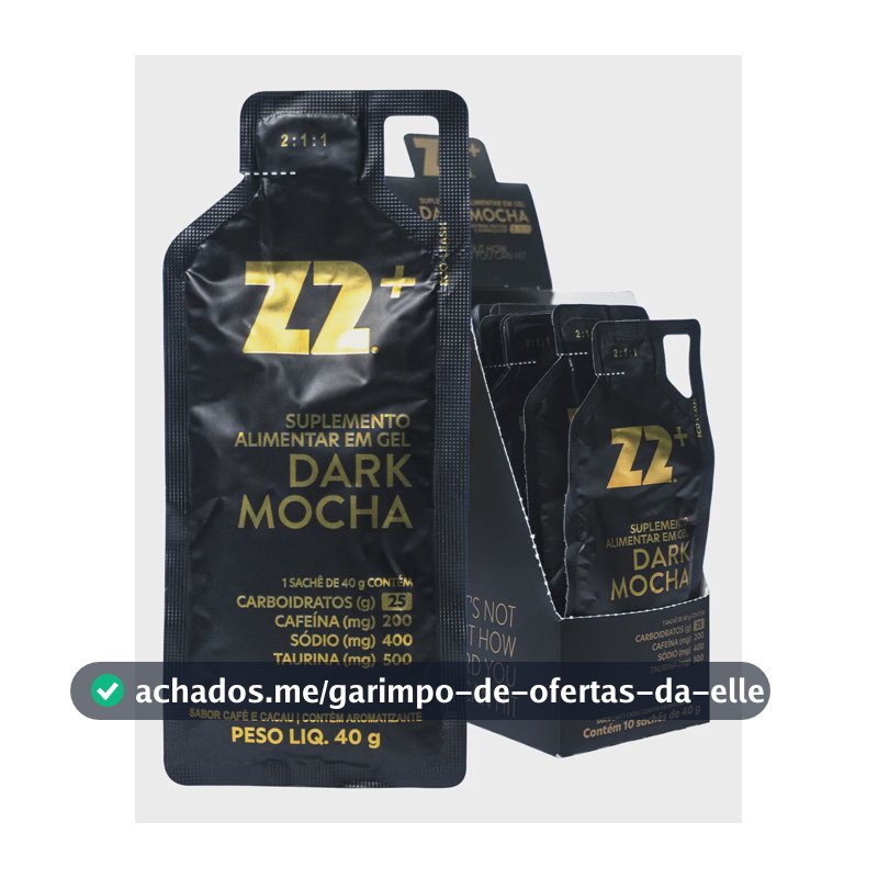 Suplemento em gel Z2 Performance Energy + Dark Mocha Double Carboidratos x 40g 10 un