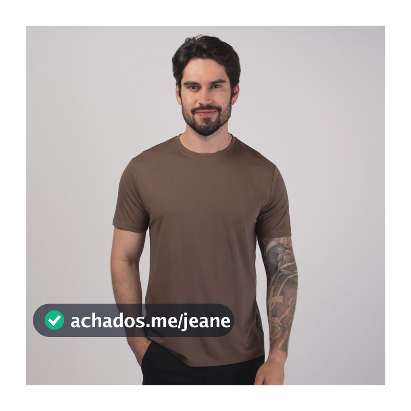 Camiseta Masculina Versatiold Flow Marrom P