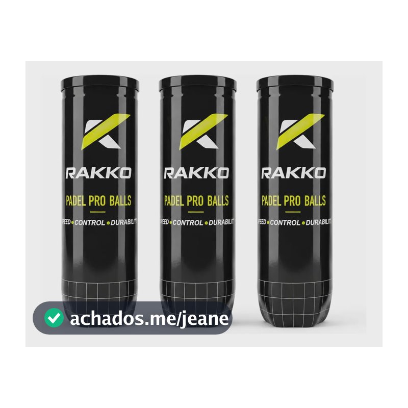 Bola De Padel Rakko Pack C/ 3 Tubos C/ 3 Bolas Cada