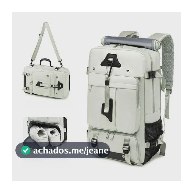 . Mochila Rígida Impermeável Masculina Multifuncional De