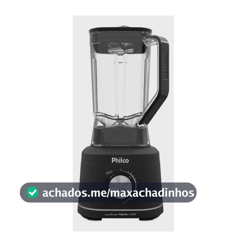 Liquidificador Philco Plq14a Com Jarra de Plástico 1300W 2.7L Cor Preto