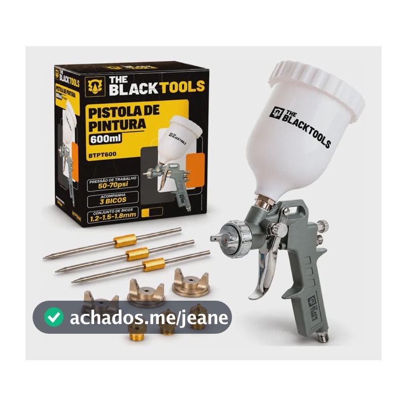 Pistola De Pintura Pneumática The Black Tools 5457