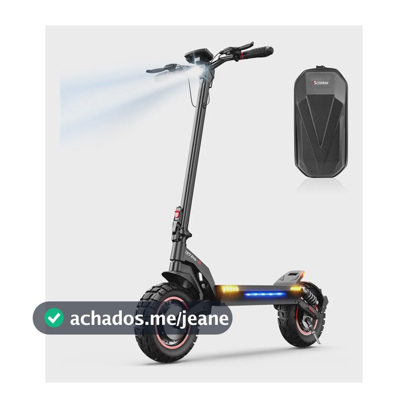 Scooter Elétrico 2000w 60km/h Autonomia 70km 15.5ah App Cont Preto