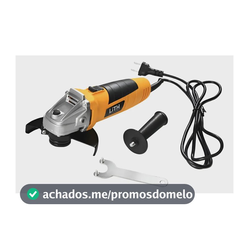 Esmerilhadeira Angular Lith LT3035 600W Disco 125mm Trava Segurança