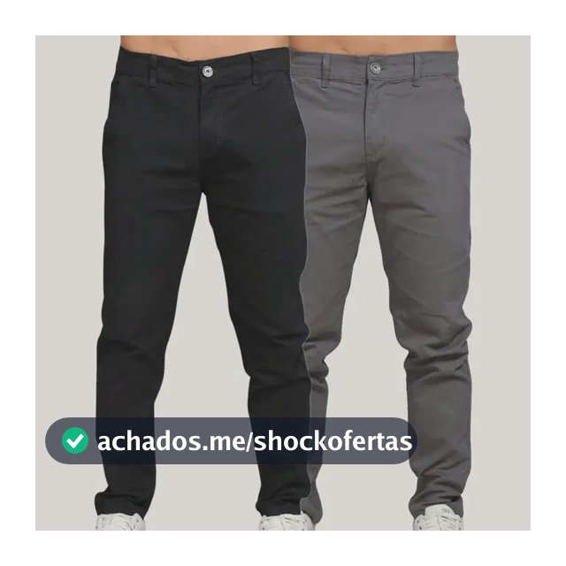 Kit Calça Sarja Masculina Calca Masculino Com Lycra Elastano