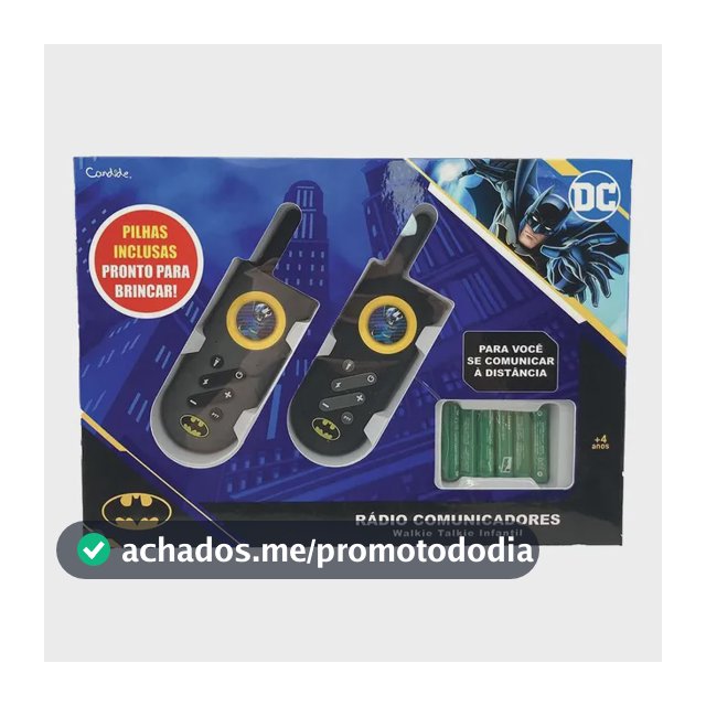 Walkie Talkie Infantil Com Lanterna Batman