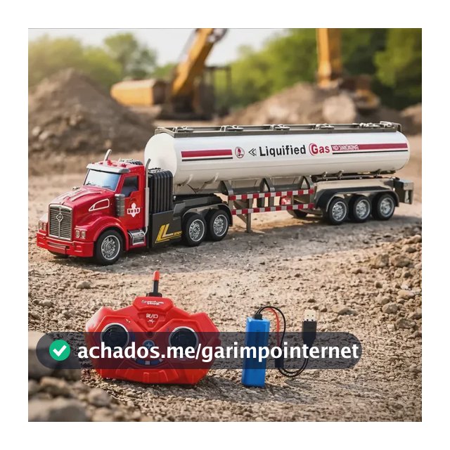 Caminhão Baú Brinquedo Controle Remoto Bateria Recaregável