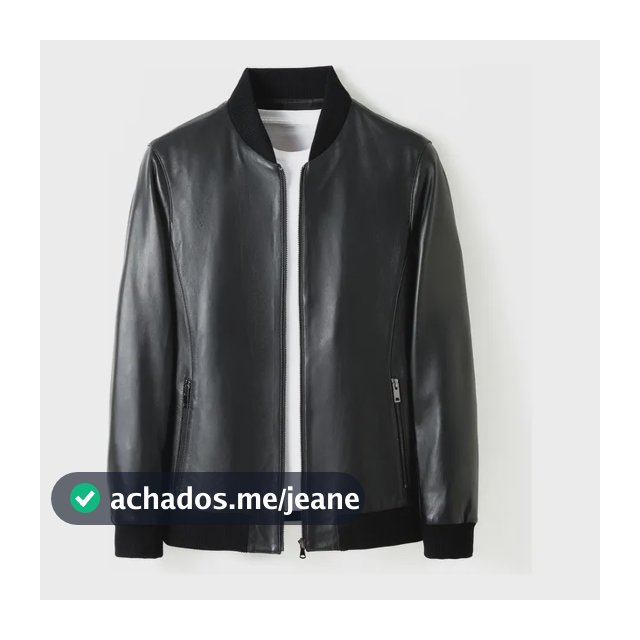 Jaqueta De Couro Slim Moda Inverno Estilo Forrada Bomber