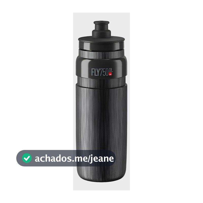 Garrafa Caramanhola Elite Fly Tex 750ml Preto Preto