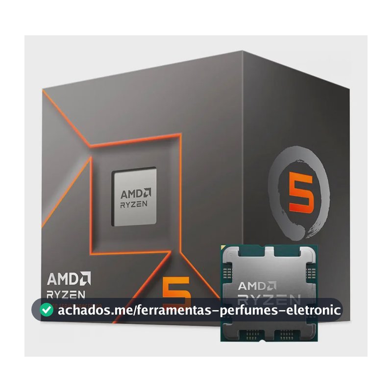 Processador gamer AMD Ryzen 5 8400F 100-100001591BOX de 6 núcleos e 4.7GHz de frequência