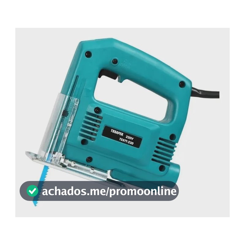 Serra Tico Tico 500w 3000rpm uso profissional base ajustável Tssaper MDF metal aço aluminio voltagem