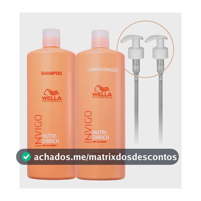 Kit Wella Invigo Nutri Enrich Shampoo E Condicionador 2 L [original]
