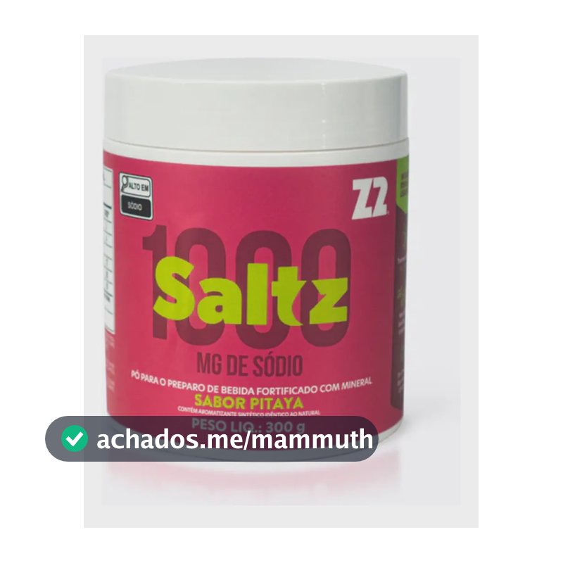 Saltz 1000 Pitaya Pó Repositor Eletrolitos Carboidratos 300g Z2