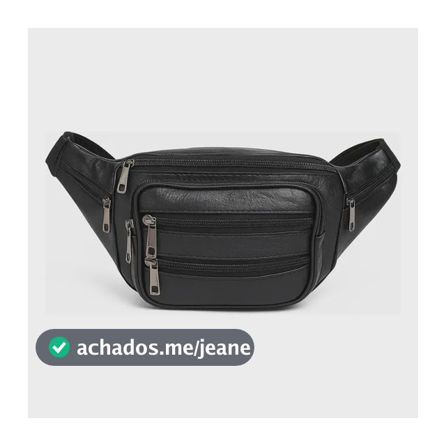 Pochete De Cintura De Couro Espaçosa Trabalho Moto Camping