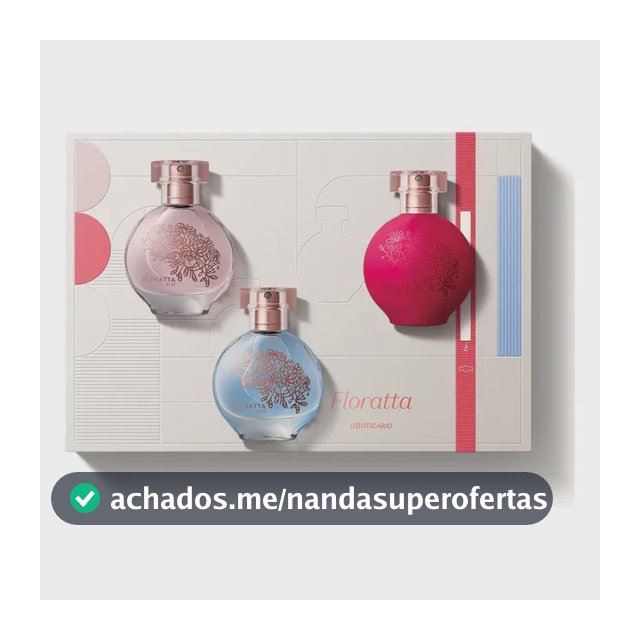 Kit Floratta Colônia 30 Ml - Presente (3 Itens)