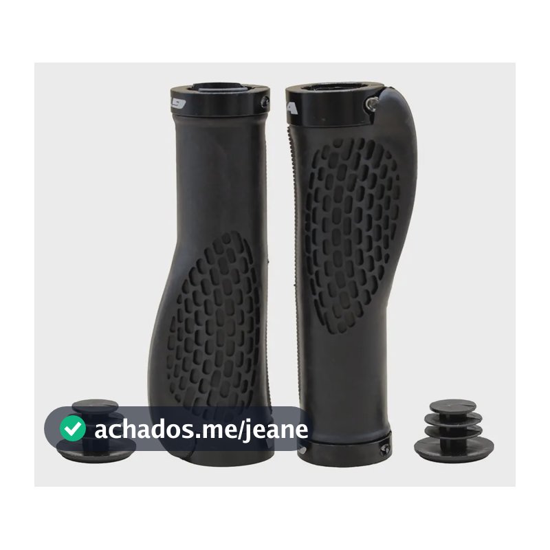 Manopla Bike MTB 130mm GTA Com Trava Lock On Anatômica Preta