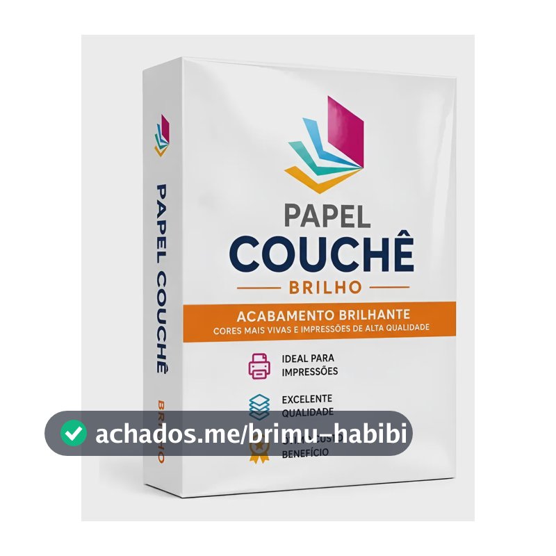 Papel Couche A4 - 300g/m2 Com 125 Folhas