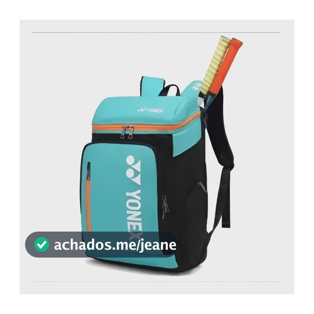 Mochila Yonex Raqueteira Esportiva Tênis Beach Padel Verde - Preto