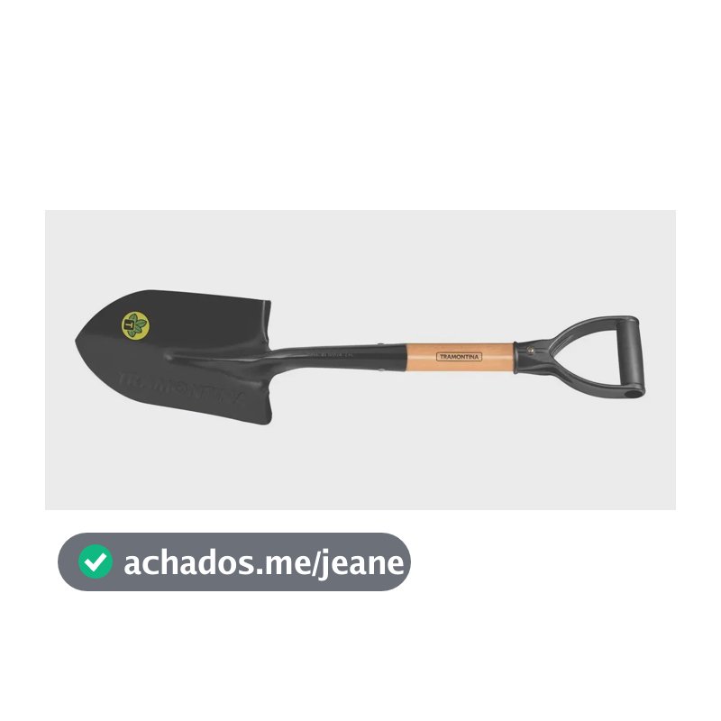 Pá De Bico Pequena Tramontina Aço Madeira Plástico 45cm