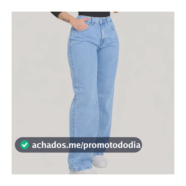 Calça  Wide Leg Jeans Feminina  Pantalona Juvenil 34 Ao 46