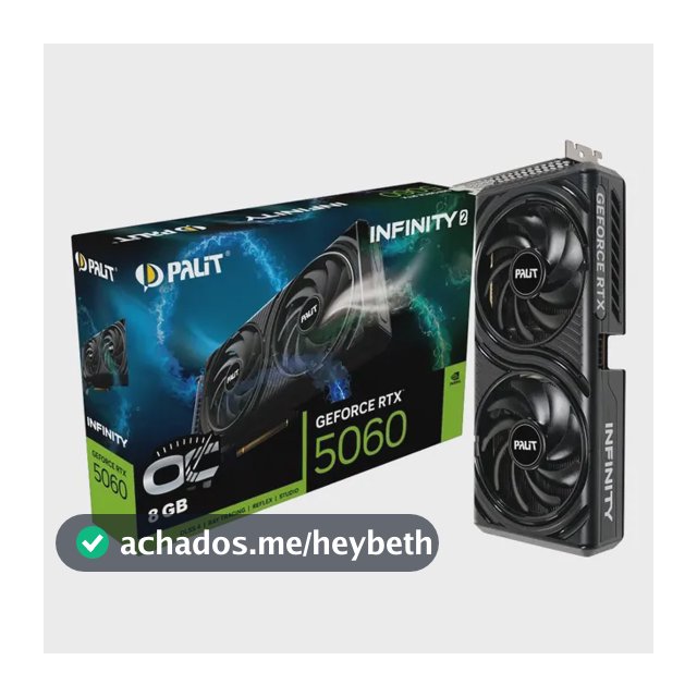 Placa De Vídeo Nvidia Geforce Palit Rtx5060 8gb Infinity2 Oc