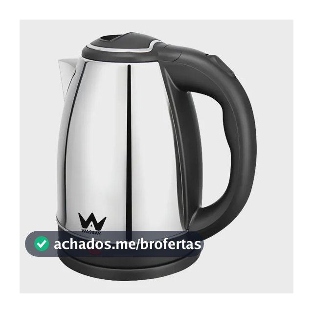 Chaleira Elétrica Inox 1.8l Automática 110v Wassay Prateado