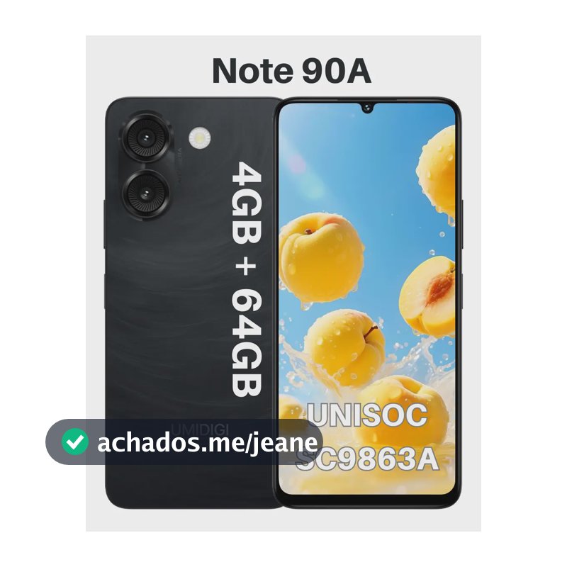 Celular Umidigi Note90a 64gb 4gb Ram Cores Dual Sim Cor Preto Ultimate