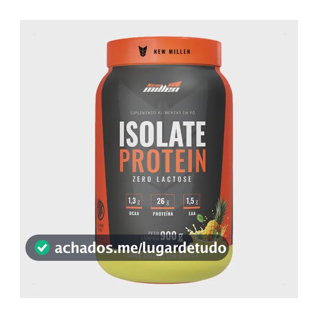 Isolate Protein Proteína Isolada 900g New Milen Zero Lactose