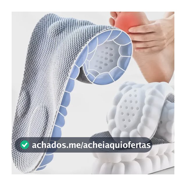 Palmilha De Altissimo Conforto 4d Tênis Sapatos Ortopédica
