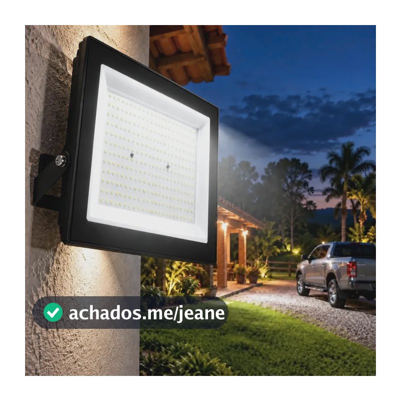 Refletor Led 300w Avant À Prova D'água Ip66 Super Forte 127/220v Preto Branca