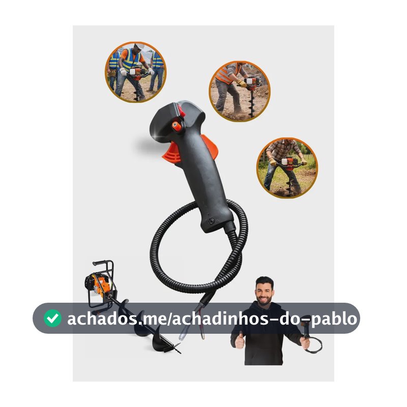 Punho Gatilho Acelerador P/ Perfurador Solo Vulcan 43cc 52cc