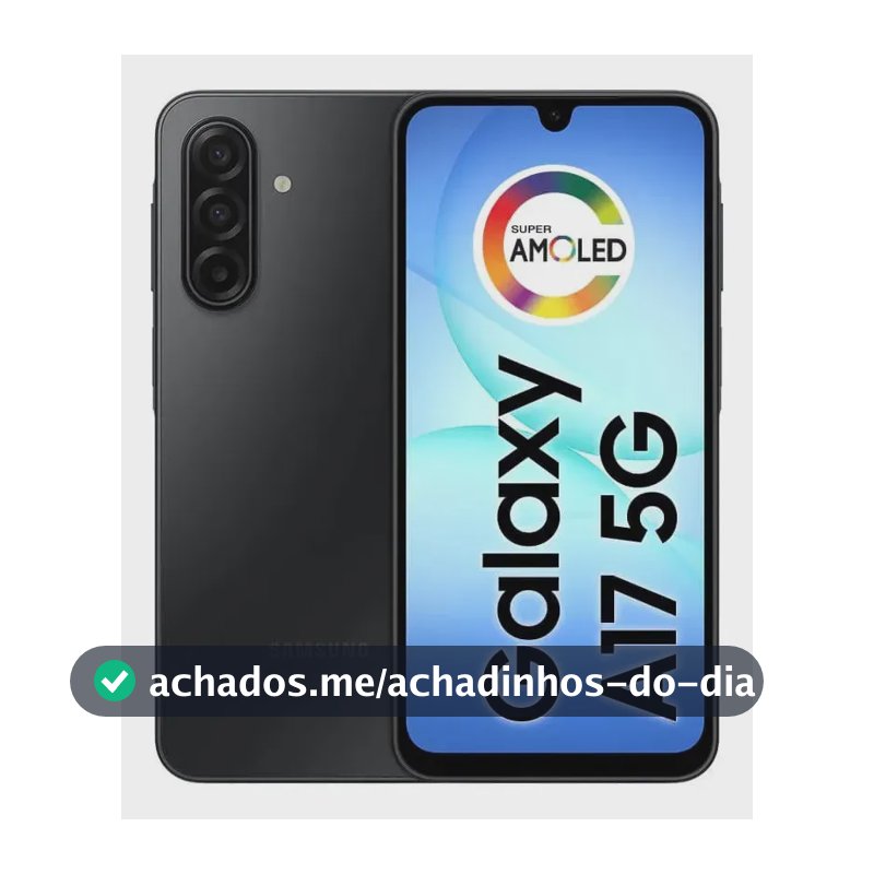Celular Samsung Galaxy A17 5G Com IA, 128gb, 4gb Ram, Câm De 50mp, Tela De 6.7", Nfc, Ip54 - Preto