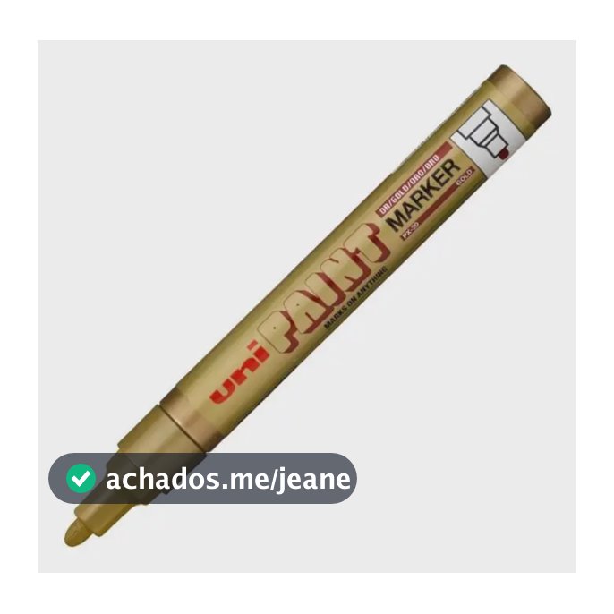 Marcador Caneta Uni Paint Px-20 - Tinta À Base De Óleo Cor Dourado
