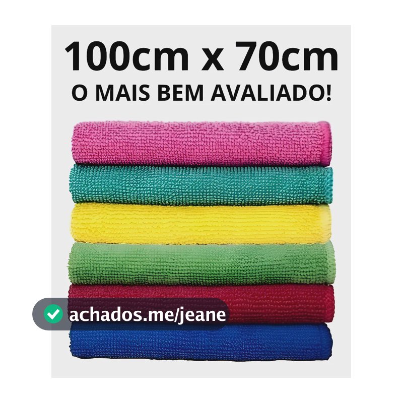 Kit 5 Panos De Chão Microfibra Flanela 70x100 Power Clean Sortido