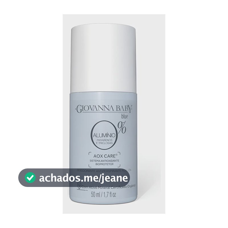 Desodorante Roll-on 0% Alumínio Blue 50ml Azul