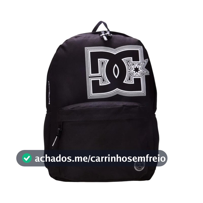 Mochila Esportiva Masculina E Feminina Apex Carrier P03 Capacidade 20,8L Cor Preto DC Shoes