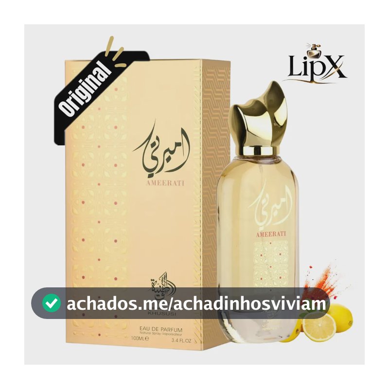 Perfume Árabe Ameerati Feminino Eau De Parfum 100 Ml Com Nf lipx