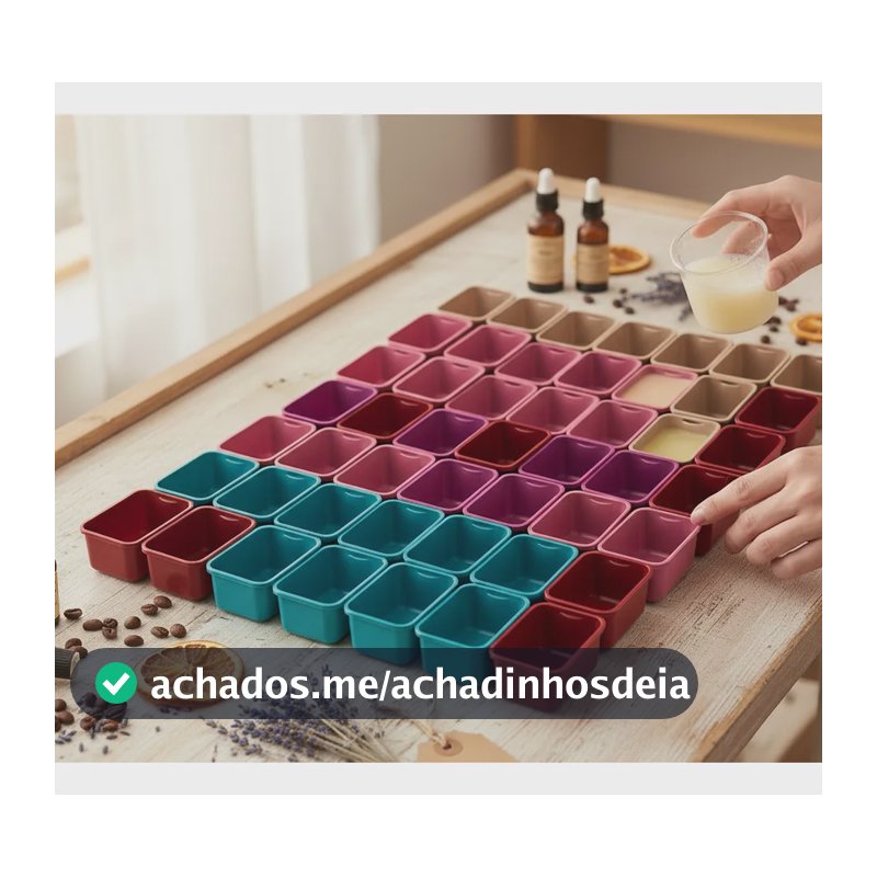 Kit Formas De Sabão Caseiro Artesanal E Vela Plástico 250ml 50 Unidades