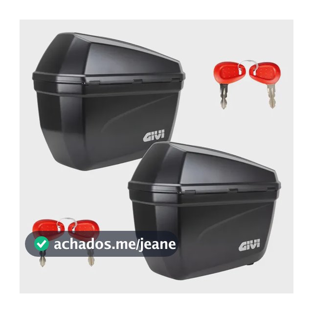 Par Baús Bauleto Lateral 22 Lt Monokey Givi E-22n Preto