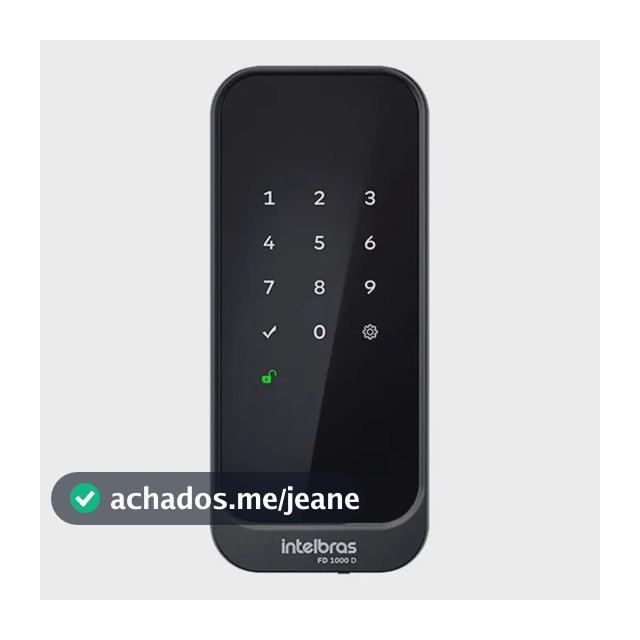 Fechadura Digital De Sobrepor Fd 1000 D Preta Intelbras